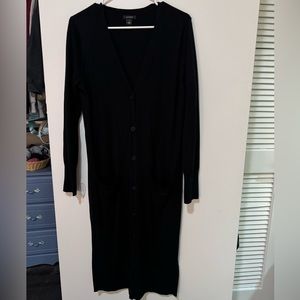 Halogen long black cardigan